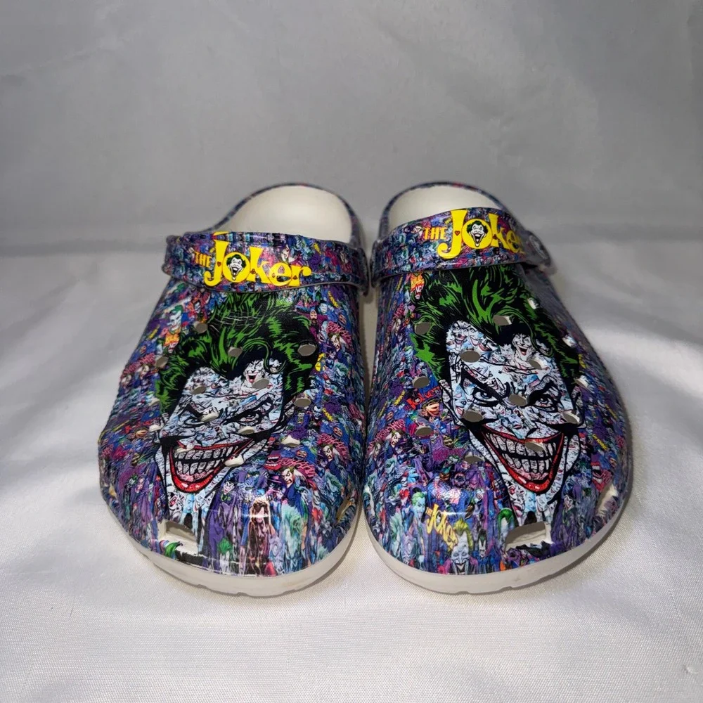 The Joker DC Comics Graphic Clogs Multi-Color‎ Batman Villain Shoes EU 43 US 10